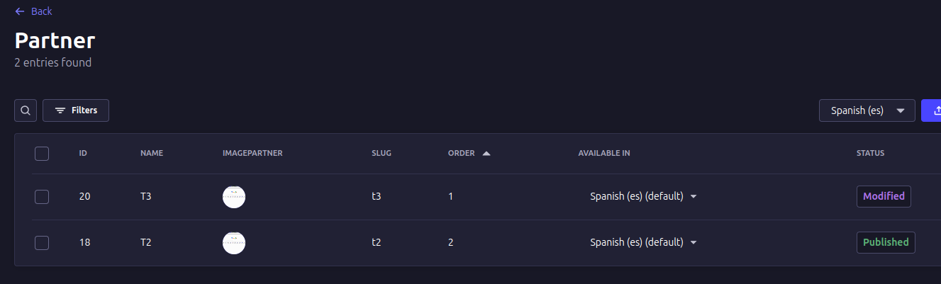 Dos colecciones ordenadas despues del delete