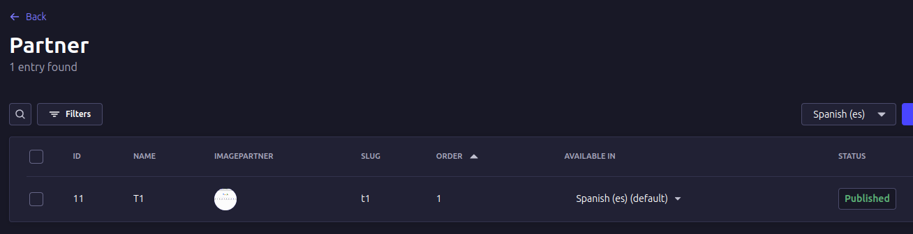 Una Coleccion creada por defecto