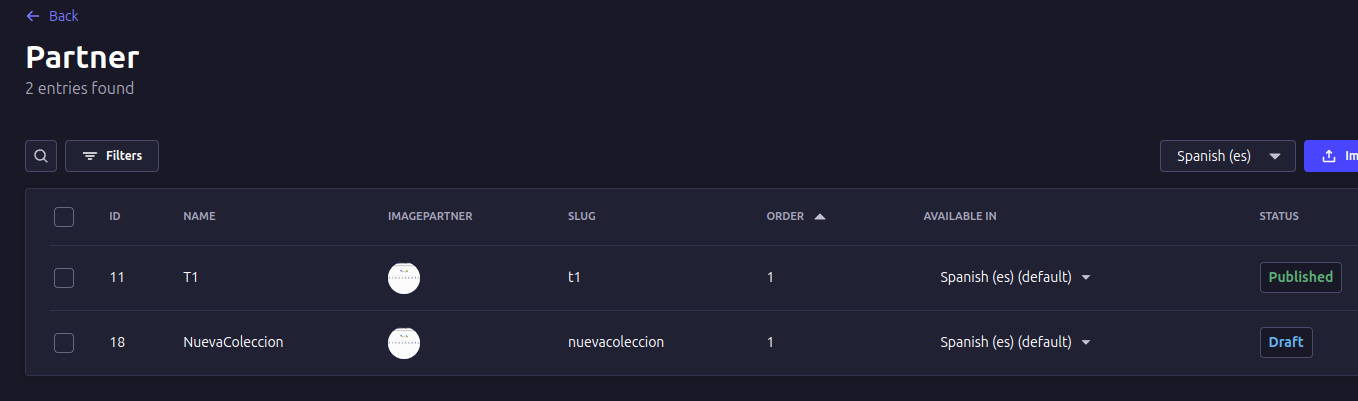 Colecciones no ordenadas