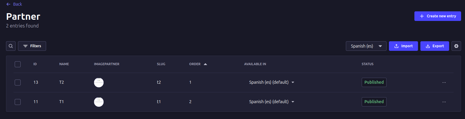 Dos Colecciones Publicadas